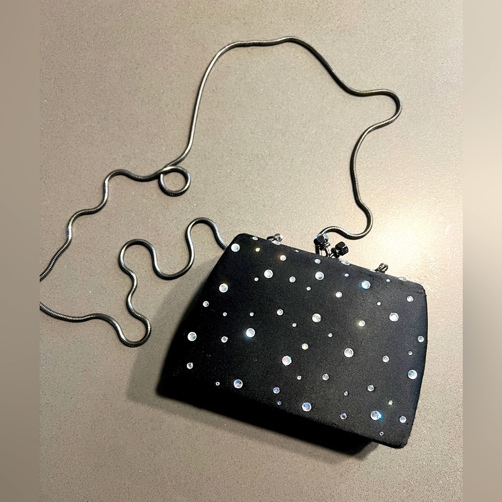 Gem Sparkle Black Purse